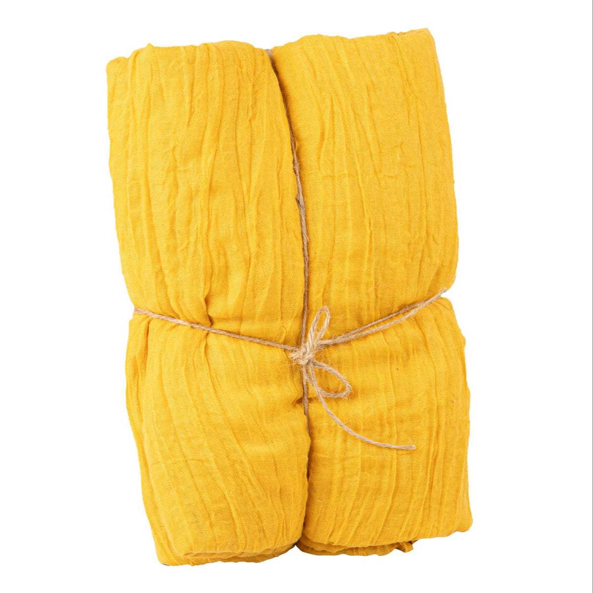 Tafelloper Cheesecloth Warm Oker Geel (3m x 90cm)