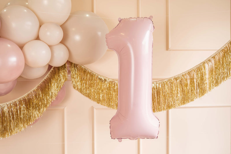 folieballon cijfer nummer feest deco decoratie verjaardag leeftijd roze
