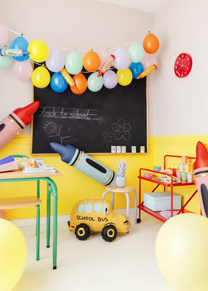 waskrijtje crayon tekenen knutselen folieballon ballon feest deco decoratie verjaardag feest school blauwwaskrijtje crayon tekenen knutselen folieballon ballon feest deco decoratie verjaardag feest school rood