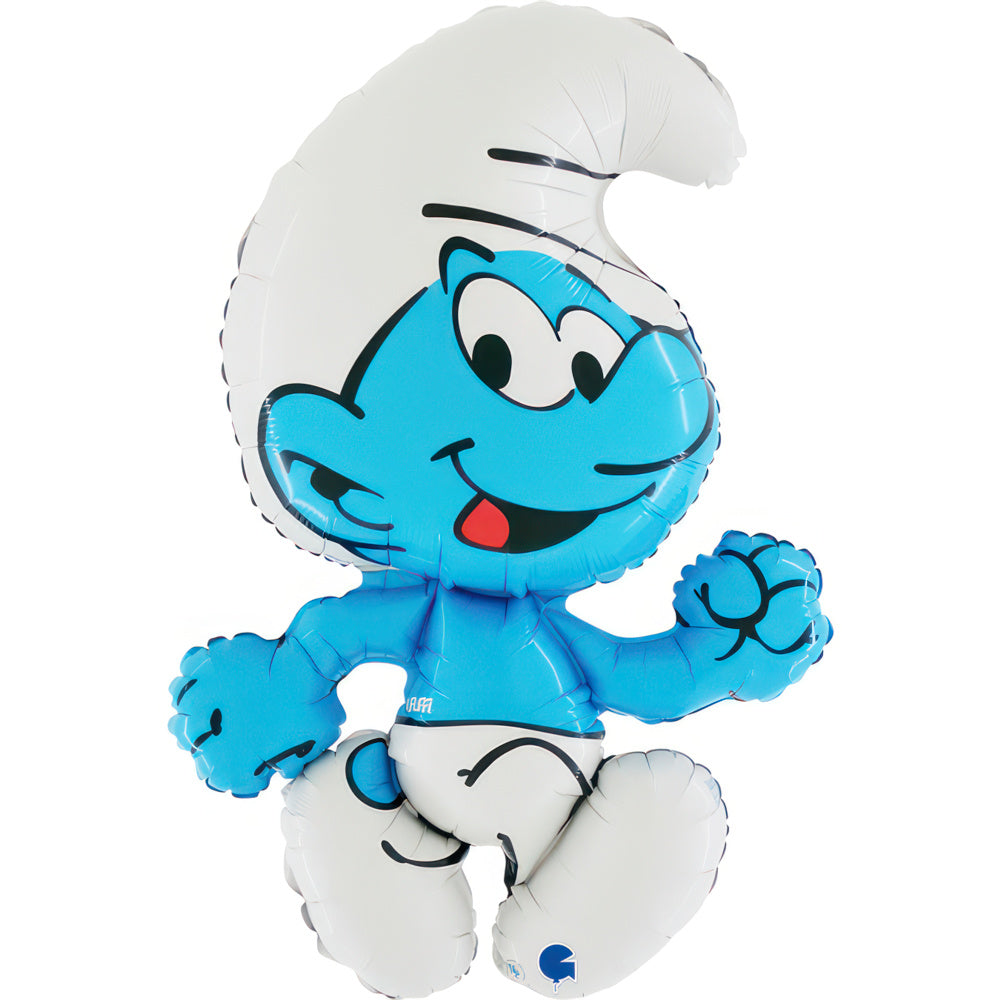 smurf smurfen ballon folieballon feest verjaardag deco decoratie