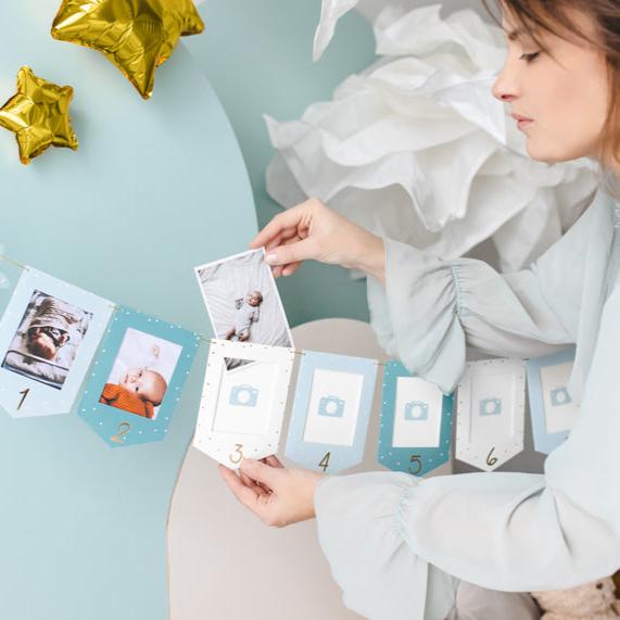 slinger fotokaders babyshower babyborrel baby geboorte decoratie feest